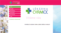 Desktop Screenshot of cyrmex.cz